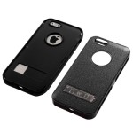 Funda Protector Apple Iphone 6 Mixto Negro con Pie Triple Layer (17003981) by www.tiendakimerex.com